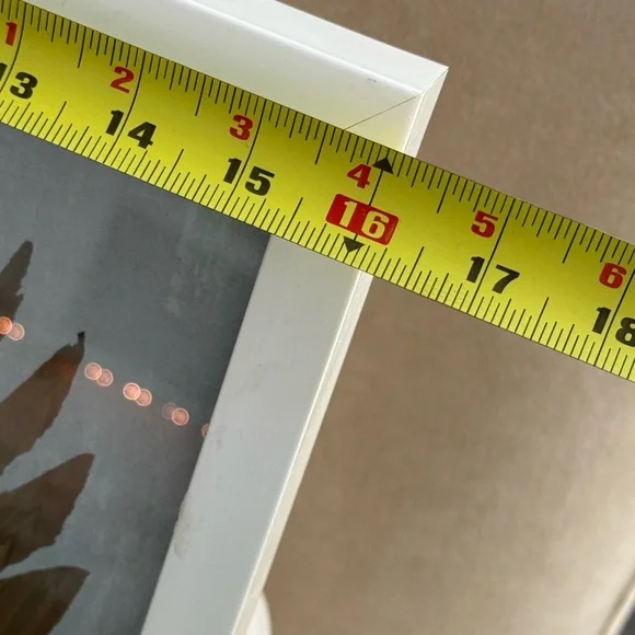 Prof Framed Angel Wings Wall Art Made From Gold Dyed Feathers - 16” x 20” - Picture 3 of 5